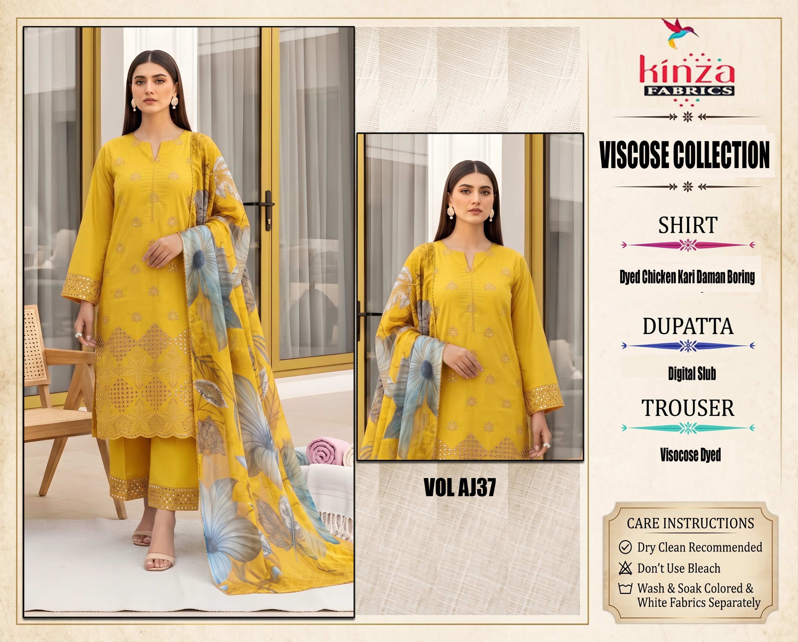 Dhanak embroidered luxury unstitched 2pc suit
